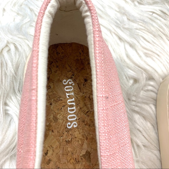 Soludos Pink Canvas Llama Embroidered Sneaker - Picture 8 of 9